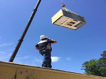 Commercial heating unit installation and replacement in Atlanta, Georgia.